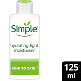 Superdrug Simple Kind to Skin Hydrating Light Face Moisturiser 125ml- Buy online at McGrocer