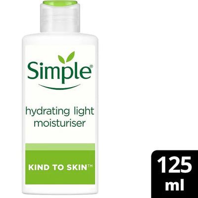 Superdrug Simple Kind to Skin Hydrating Light Face Moisturiser 125ml- Buy online at McGrocer