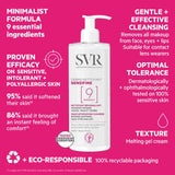 SVR Sensifine Cleansing Milk 400ml (British brand)