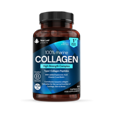 Holland & Barrett New Leaf Products Marine Collagen with Hyaluronic Acid, Vitamin C and Biotin Capsules 60 Capsules- Buy online at McGrocer