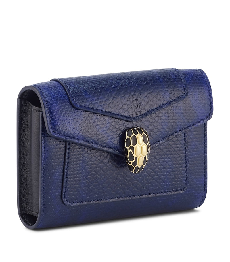 Bvlgari Serpenti Forever karung leather card holder (British brand)
