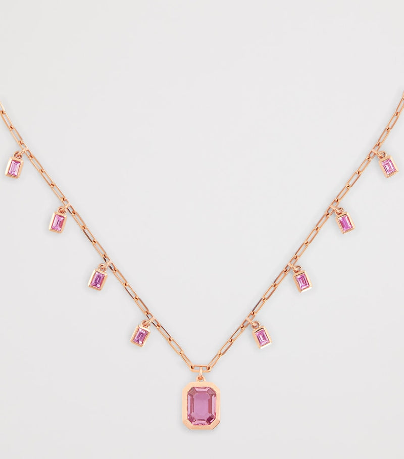 SHAY rose gold sapphire illusion choker - British product
