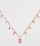 SHAY rose gold sapphire illusion choker - British product