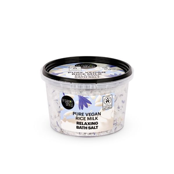 Organic Shop vegan rice milk bath salt 300g, UK version