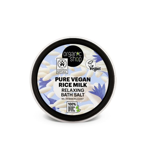 Organic Shop vegan rice milk bath salt 300g, UK version