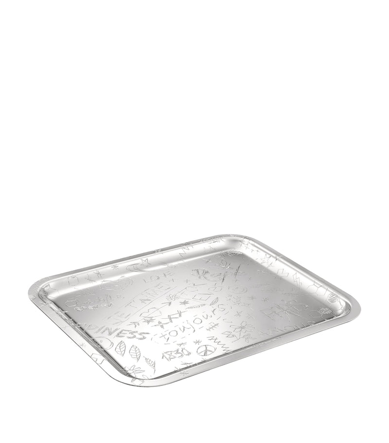 Christofle Graffiti tray 36cm x 28cm, imported from the UK