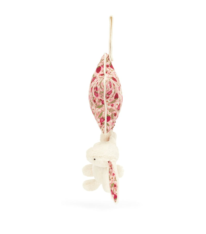 Jellycat Blossom Bunny Berry musical pull toy (British brand)