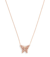 Harrods Suzanne Kalan Rose Gold and Diamond Bold Butterfly Necklace- Buy online at McGrocer