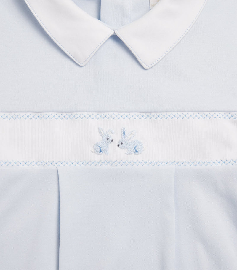 Kissy Kissy Pima cotton Springtime Bunny playsuit 0-18 months, UK version