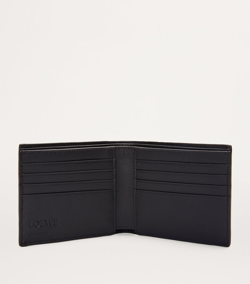 LOEWE textured calfskin bifold wallet eight card slots - British product