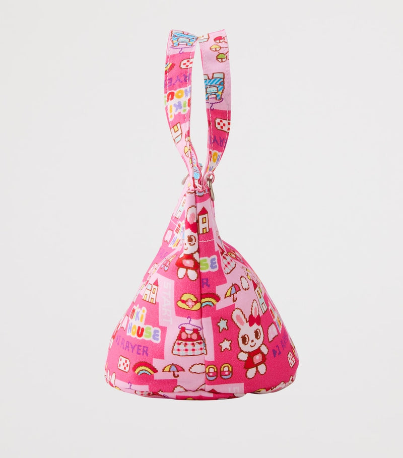 Miki House retro game art tote bag 15cm - British product