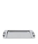 Harrods ZODIAC Cylinder Chrome Tray Bathroom Counter Tray- Buy online at McGrocer