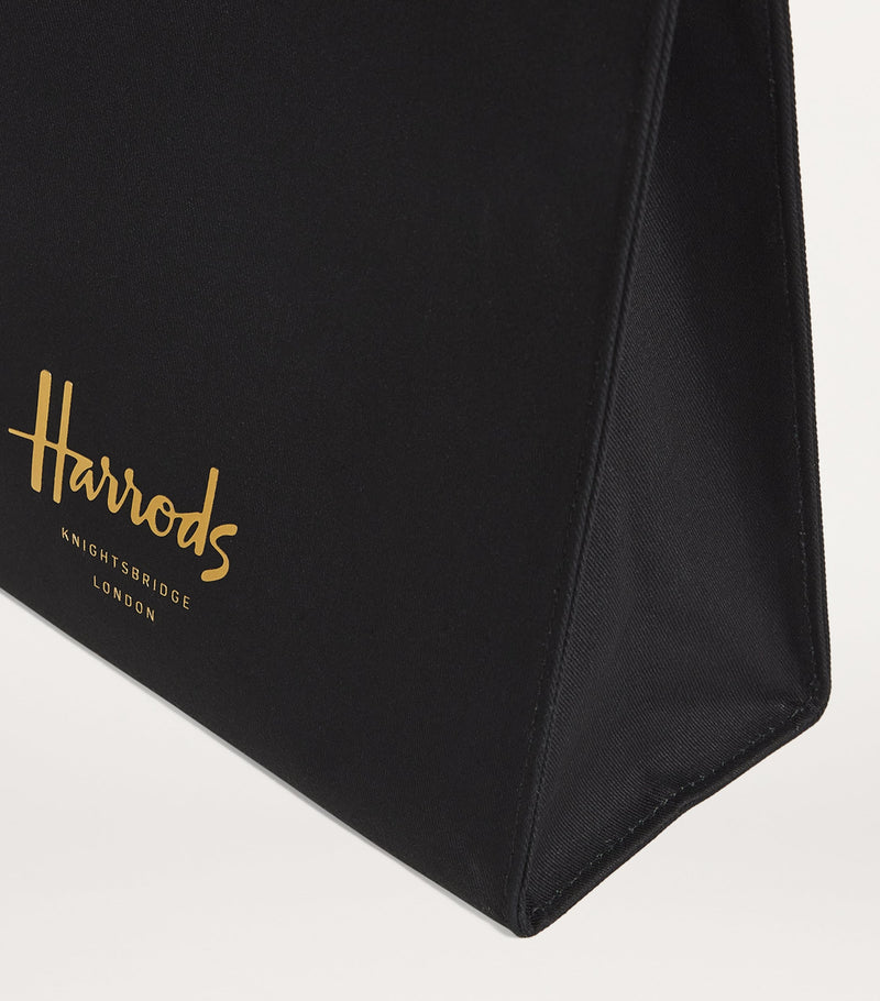 Harrods small cotton logo tote bag, UK version