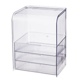 Superdrug Livingandhome 3-Tier Transparent Cosmetic Organizer Makeup Rack- Buy online at McGrocer