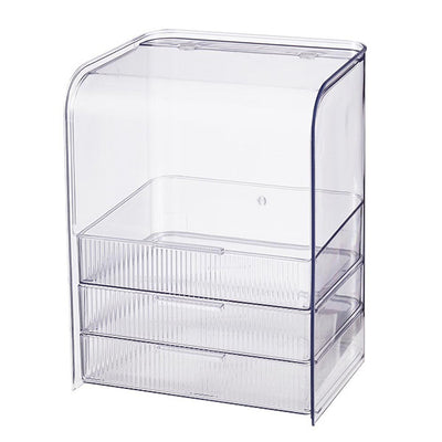 Superdrug Livingandhome 3-Tier Transparent Cosmetic Organizer Makeup Rack- Buy online at McGrocer