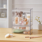 Livingandhome 3-Tier Transparent Cosmetic Organizer, UK version