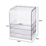 Livingandhome 3-Tier Transparent Cosmetic Organizer, UK version