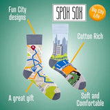 Spox Sox Big City Life novelty odd socks - British product