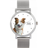 Superdrug Toff London White Ladies Brown Border Collie Dog Head Watch- Buy online at McGrocer