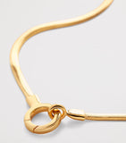 Monica Vinader gold vermeil snake chain necklace 46cm (British brand)