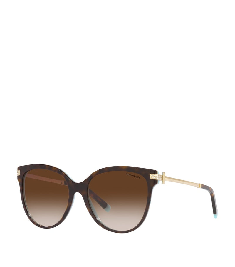 Tiffany & Co. Havana Pillow sunglasses Italian acetate UK version