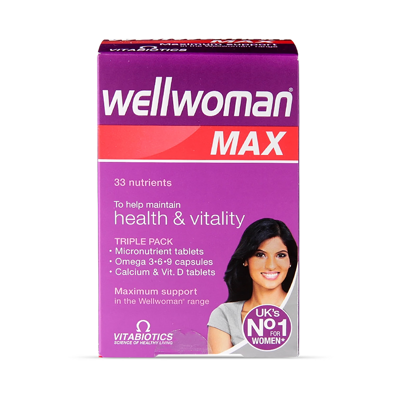 Vitabiotics Wellwoman Max Women's Multivitamin 84 Tablets (British brand)