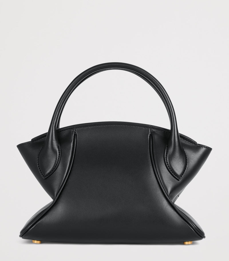 Balmain small Pulse Day top-handle bag in leather, imported from the UK