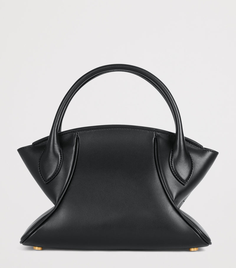 Balmain small Pulse Day top-handle bag in leather, imported from the UK
