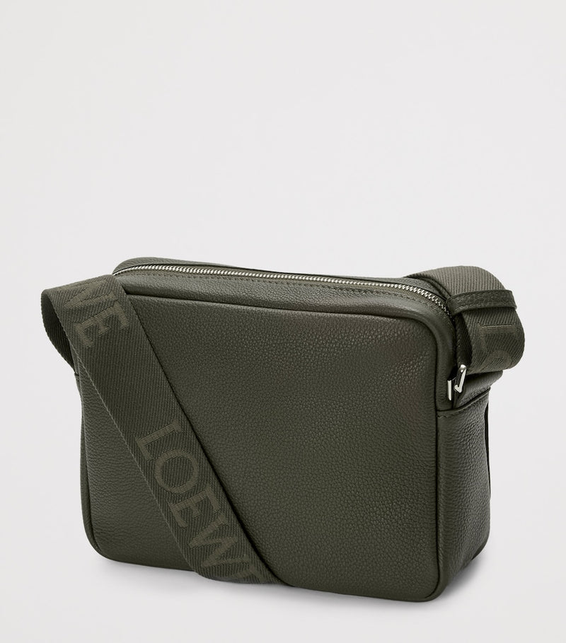LOEWE Pebble grained leather messenger bag (British brand)