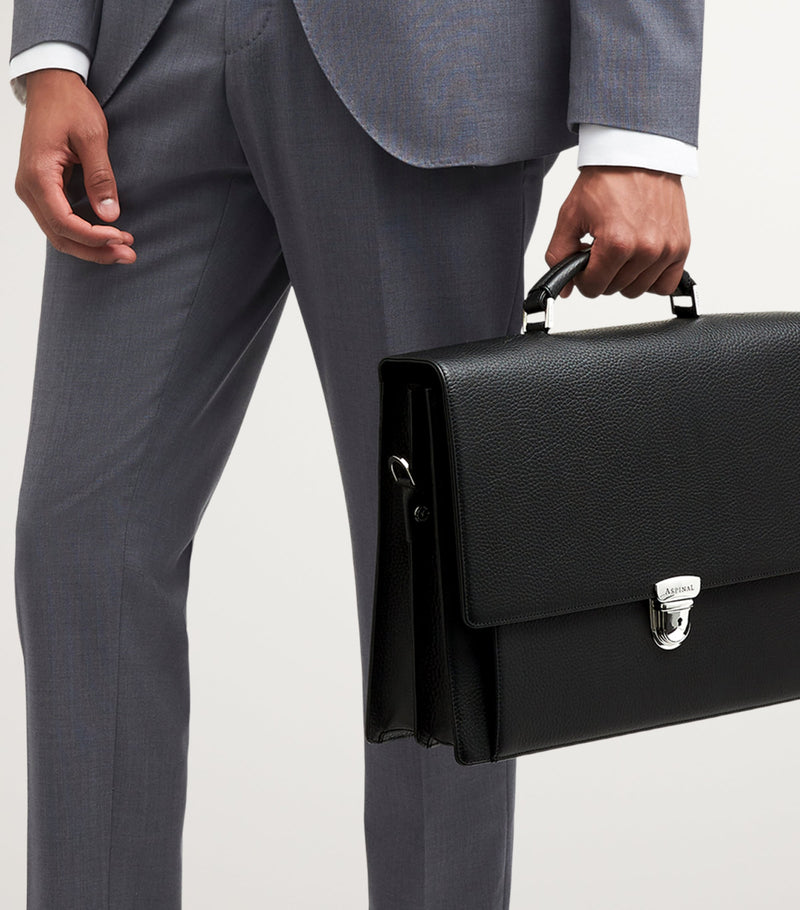 Aspinal of London city laptop briefcase - British product