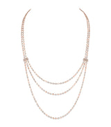 Harrods Messika D-Vibes Pink Gold and Diamond Layered Necklace (5.17ct)- Buy online at McGrocer