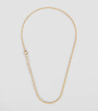 Sophie Bille Brahe yellow gold diamond tennis necklace, UK version