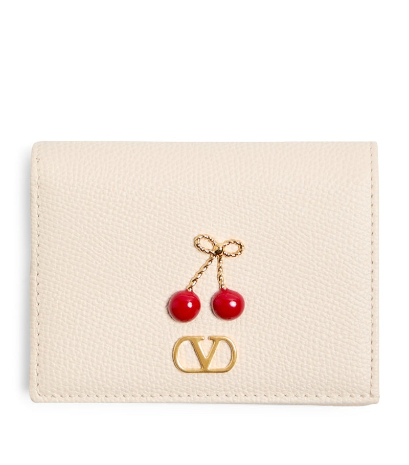 Valentino Garavani Cherryific VLogo wallet calf leather, UK version