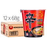 Nongshim Shin Cup Noodle instant noodles 12 pack - British product