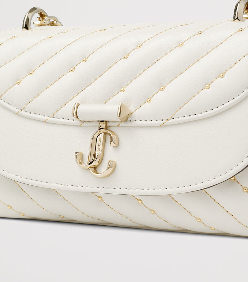 Jimmy Choo Curve small biker leather quilted bag, UK version