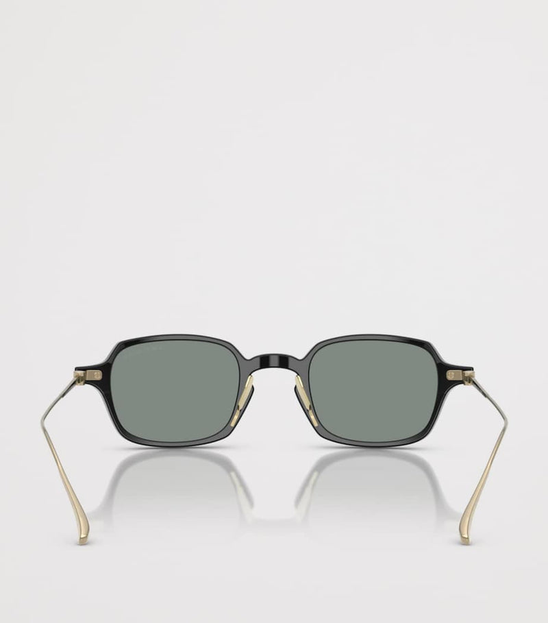Giorgio Armani rectangle sunglasses dark acetate (British brand)