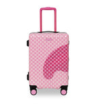 Sprayground Embossed Check Cabin Suitcase 50cm, imported from the UK