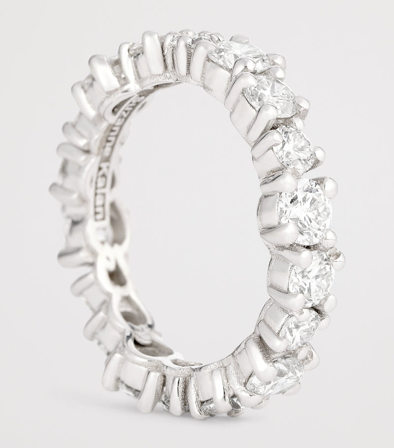 Suzanne Kalan diamond eternity ring 18kt white gold (British brand)