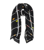 Pleats Please Issey Miyake crossing dots scarf 146x44cm, UK version