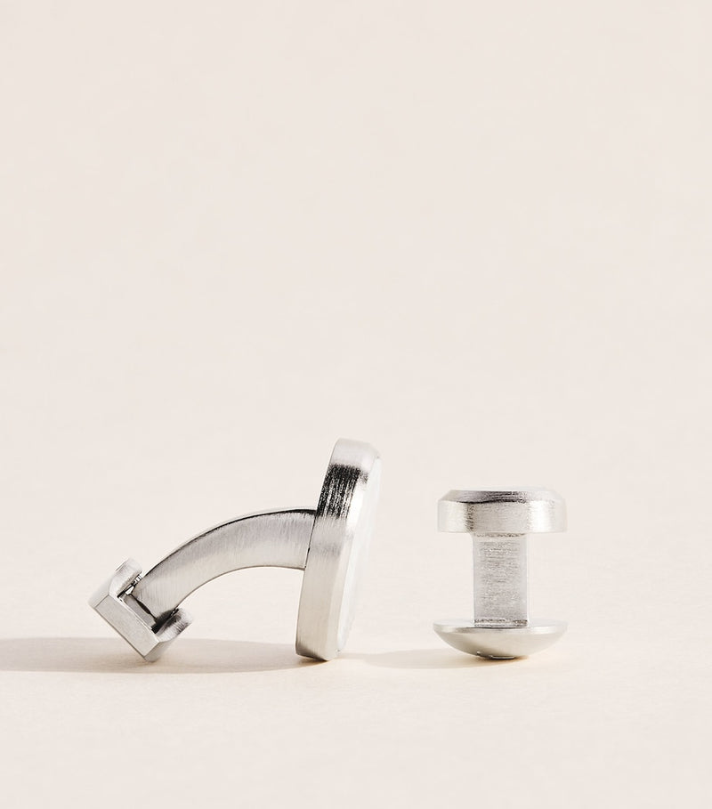 Tateossian mother-of-pearl asanoha cufflinks studs set, imported from the UK