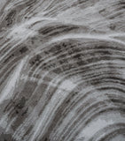 The Rug Company wool-silk falls graphite shaped rug 2.74m x 1.83m (British brand)