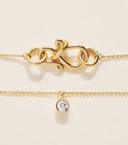 Sophie Bille Brahe diamond necklace Lou of the Valley 40cm, imported from the UK