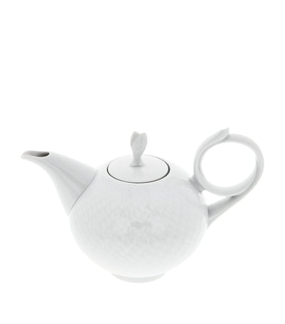 Harrods Meissen Waves Relief Porcelain Teapot 12x10x17cm- Buy online at McGrocer