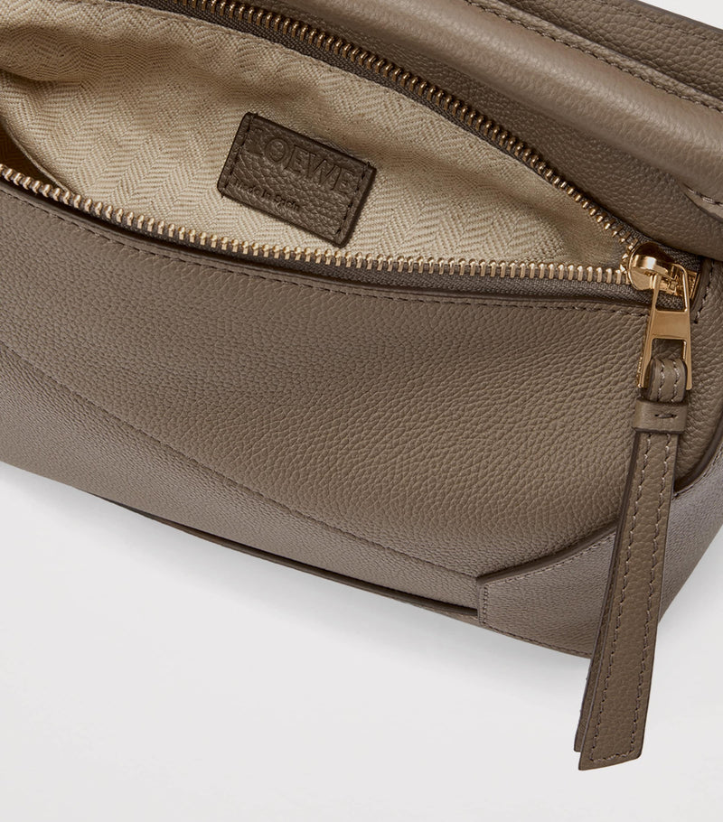 LOEWE small leather Puzzle Edge top-handle bag (British brand)