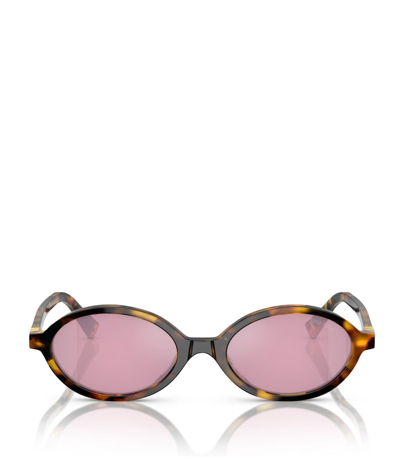 Miu Miu oval acetate sunglasses, UK version