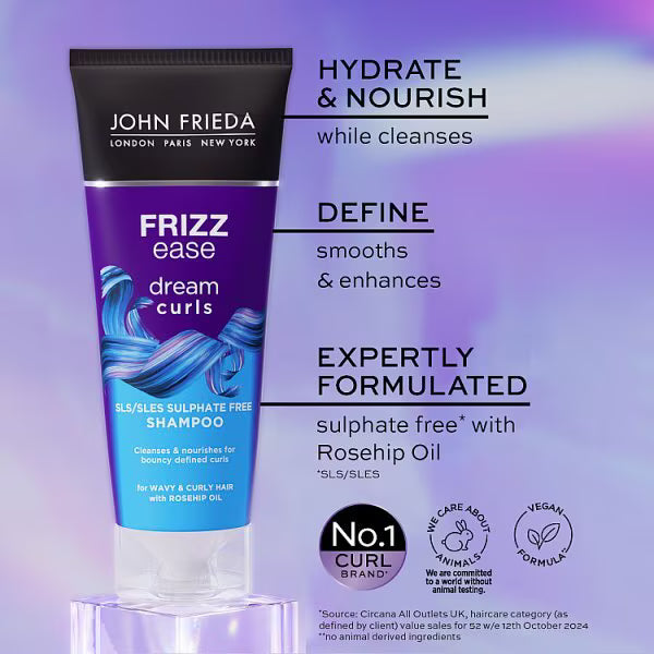 John Frieda Dream Curls Shampoo 250ml, UK version