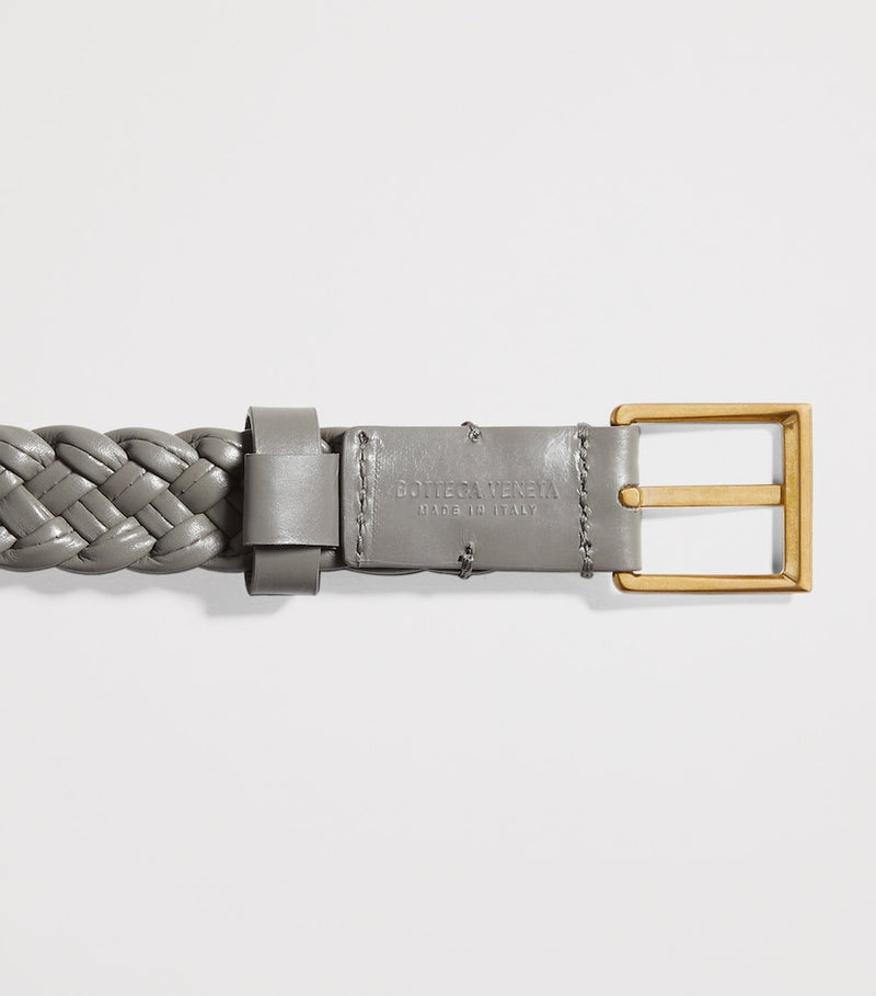 Bottega Veneta Intreccio Solo belt 2cm, imported from the UK