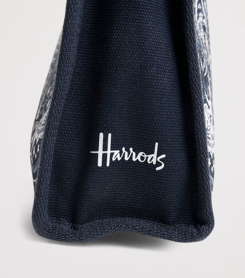 Harrods Knights of Brompton pouch with jacquard design, imported from the UK