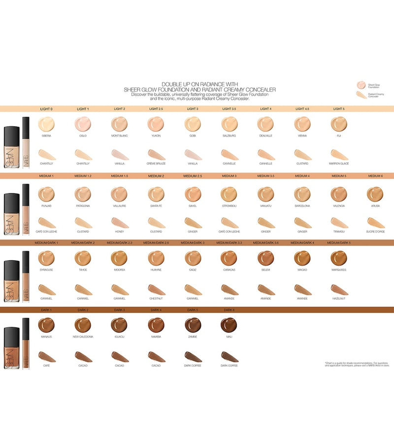 NARS Sheer Glow Foundation (British brand)