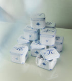 Royal Copenhagen porcelain alphabet bonbonniere small, UK version